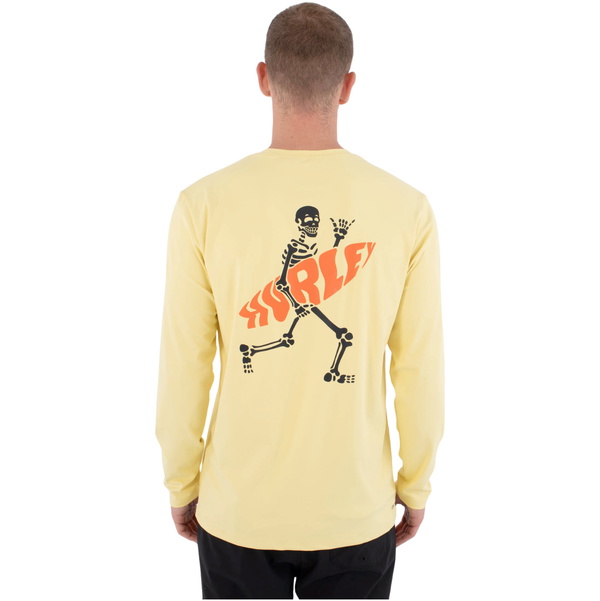2026 Hurley Männer Reguläre Flamengue-Langarm-Lycra-Weste MLEU00006 - Nectarine